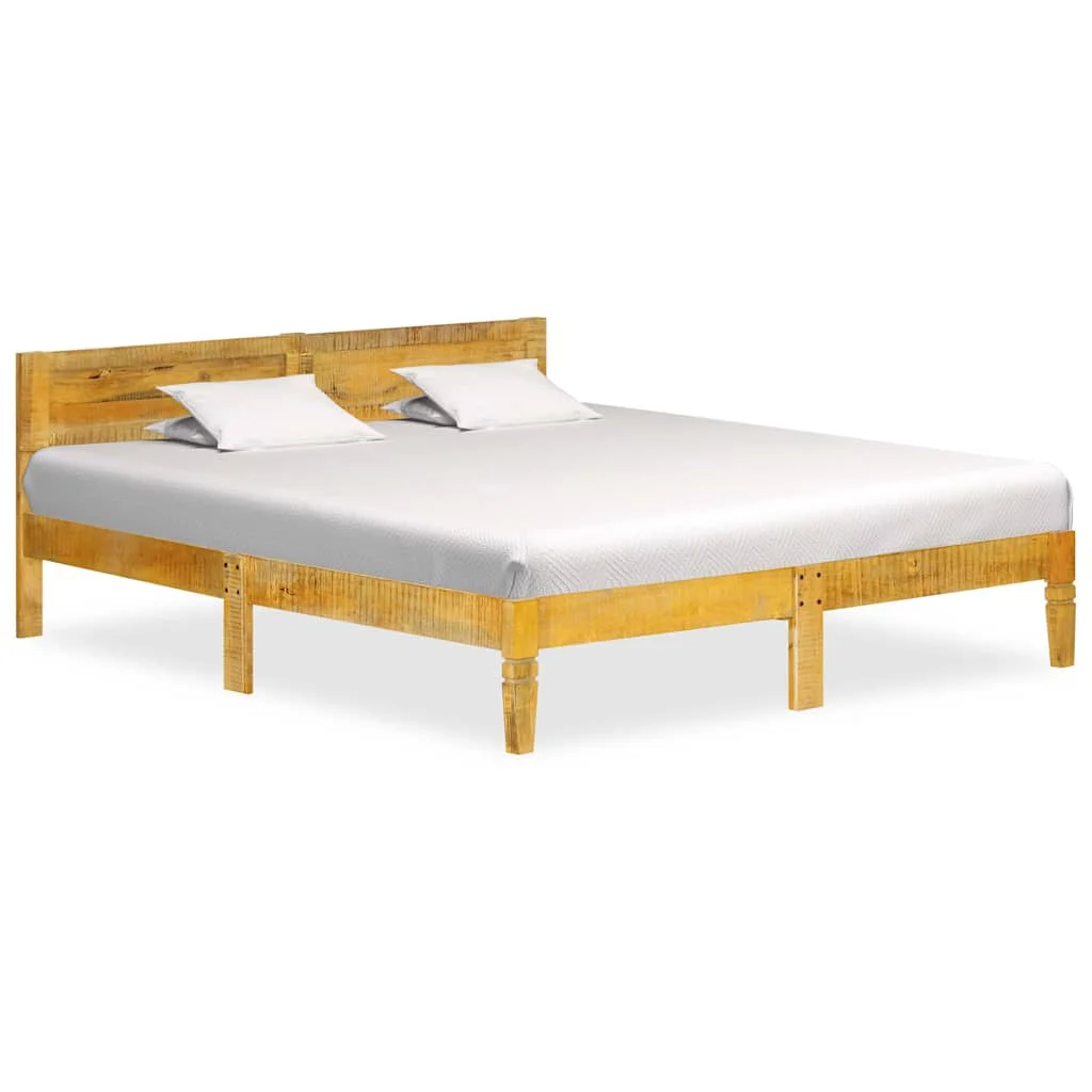 Rama łóżka z litego drewna mango, 140 cm