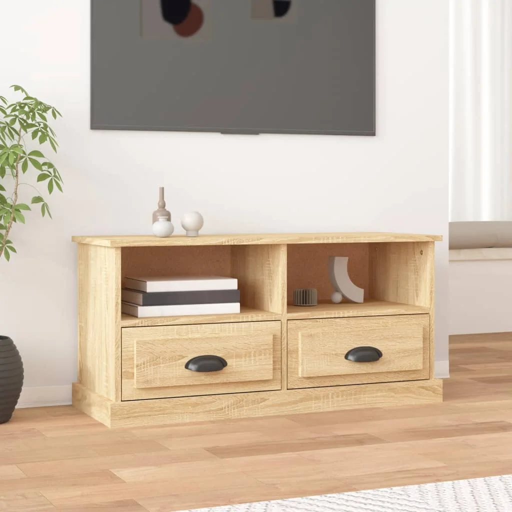 Szafka pod TV dąb sonoma 93x35,5x45 cm materiał drewnopochodny